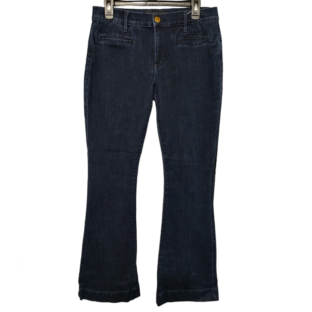 Dark Express Flared Jeans Dungaree Style sz 10